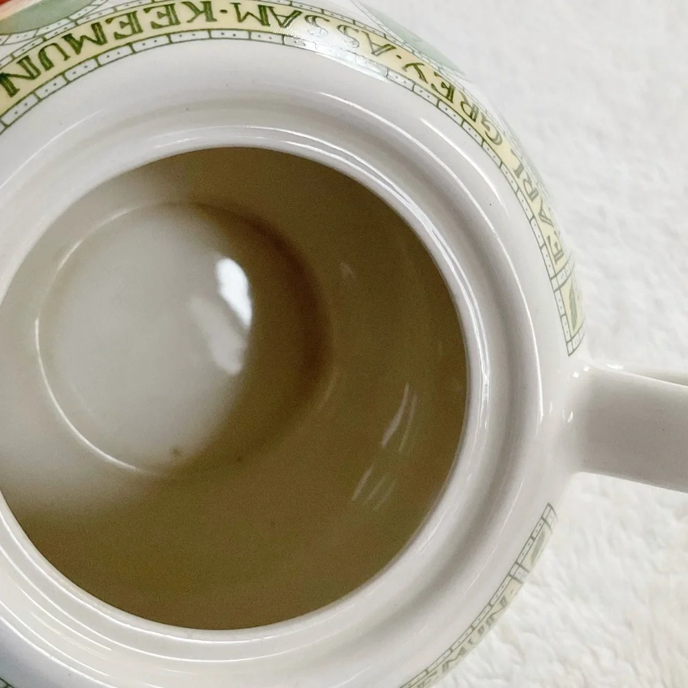 Arthur Wood England Small Teapot Earl Grey Assam Tea Motif Vintage